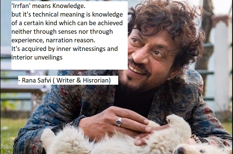Irrfan meaning